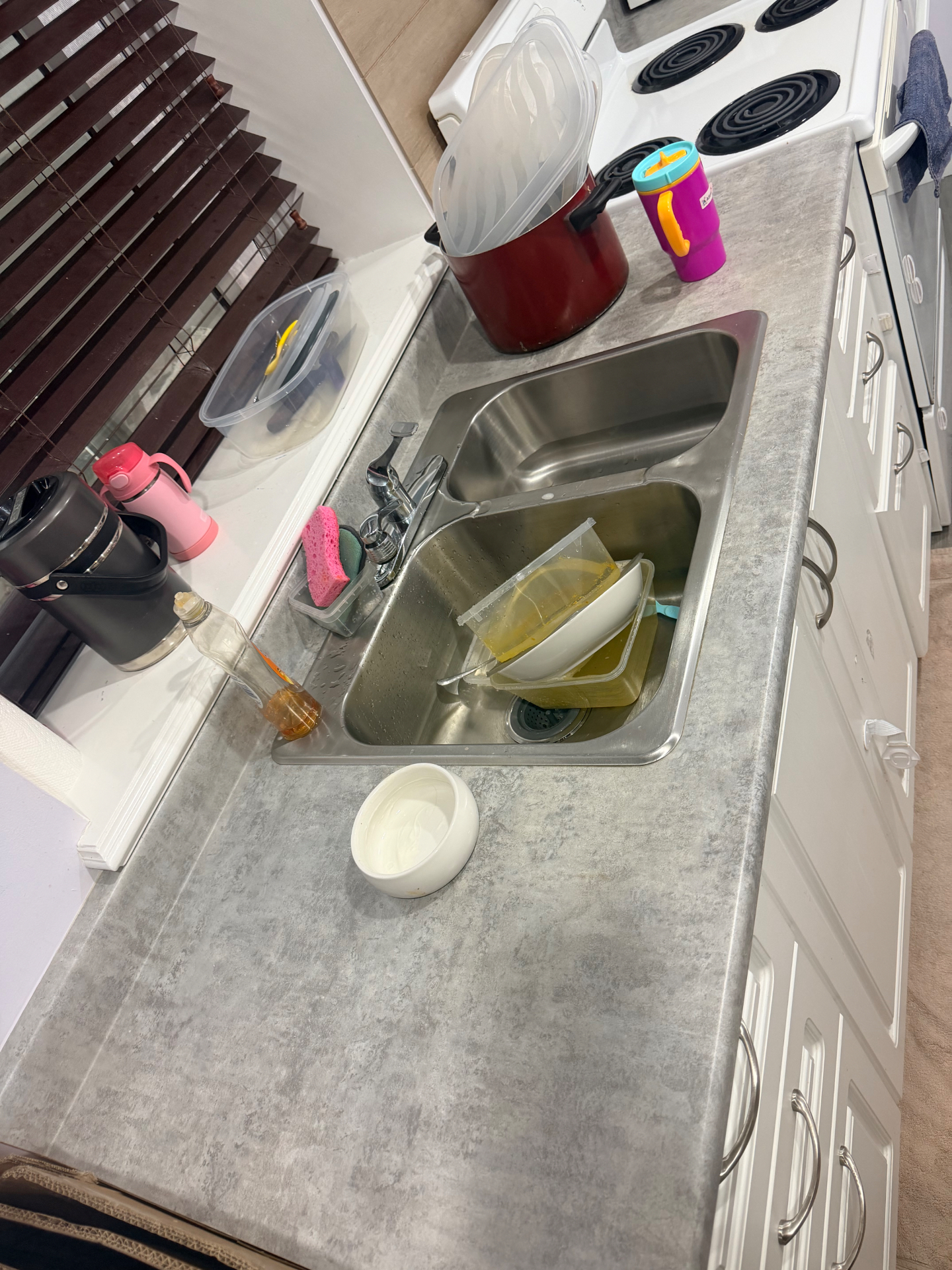 Kitchen sink — deep clean · real customer job before cleaning